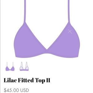 Boutinela lilac bikini top